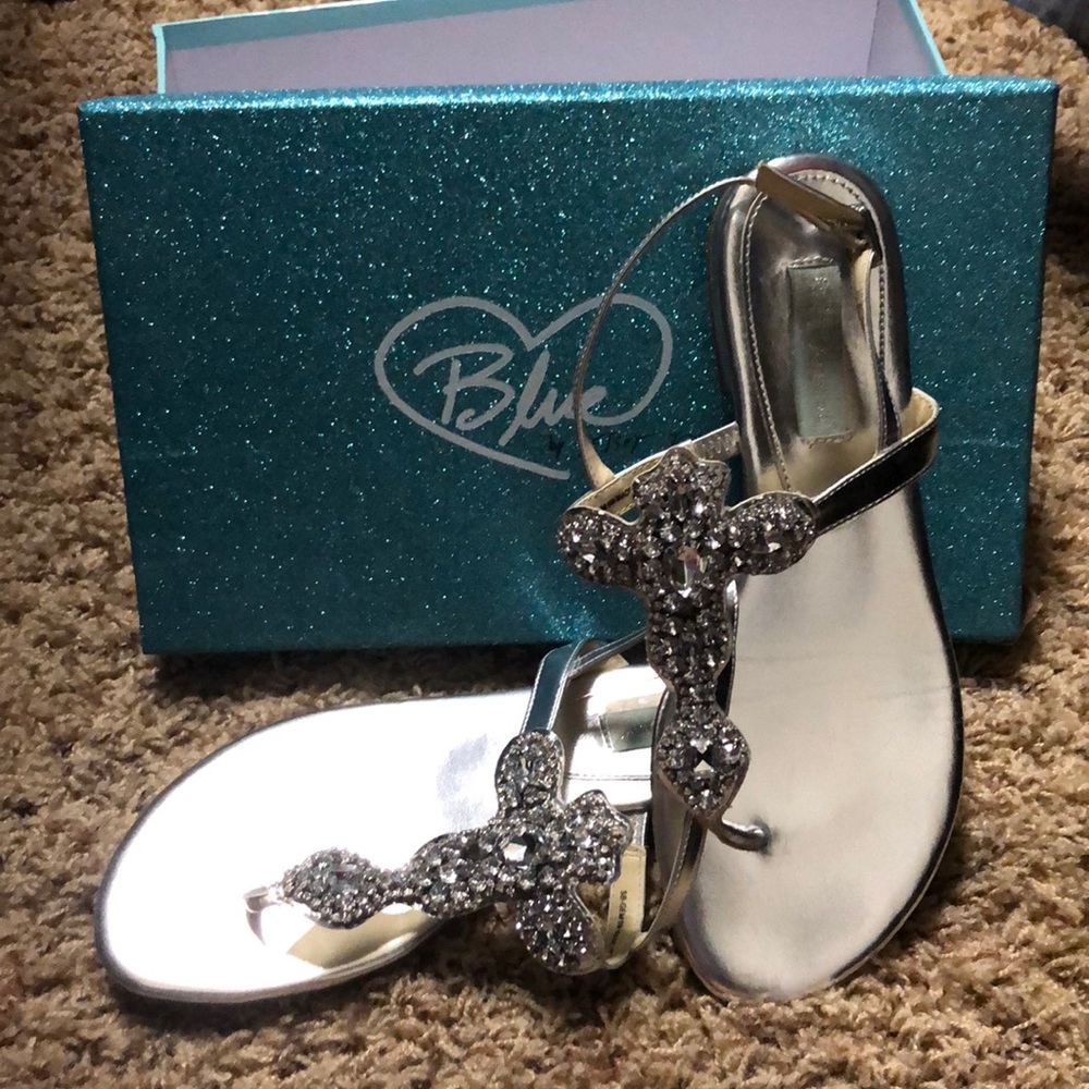 Sparkle Cross Sandals